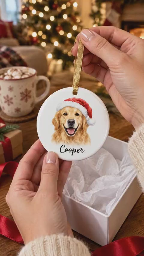 Pulling ornament from box